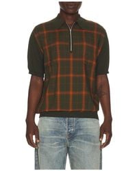 Beams Plus - Camisa Half En Color Verde Oliva Talla (También En S, M, Xl) - Lyst