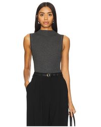 Enza Costa - Silk Sweater Rib Sleeveless Mockneck - Lyst