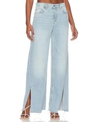 GRLFRND - Markie Extra Wide Low Rise With Slit - Lyst