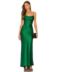 Alice + Olivia - Vestido Largo Montana En Color Verde Oscuro Talla En - Lyst