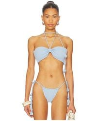 Devon Windsor - Eleanor Halter Bikini Top - Lyst