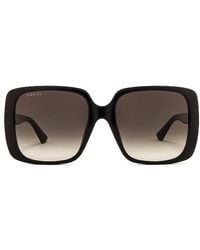 Gucci - Lines Square Sunglasses - Lyst