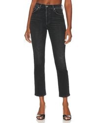 Agolde - Straight-Jeans Mit Hohem Bund Riley Long - Lyst