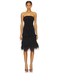 Norma Kamali - MINIKLEID FEATHER ALL IN ONE - Lyst