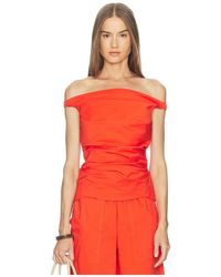 Jonathan Simkhai - Maisel Cotton Draped Top - Lyst
