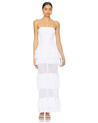 cheap boho maxi dresses Boho Maxi Dress – Summer Dress – 'Seabreeze Bloom' Sundress in Blue, Pink & Green” light blue / M