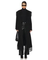 Jonathan Simkhai - Wool Polyester Fringe Robe Coat - Lyst