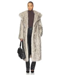 ANDAMANE - Winter Maxi Faux Fur Coat - Lyst