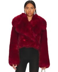 Adrienne Landau - Faux Fur Jacket - Lyst