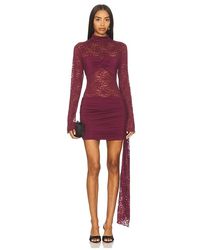 Runaway the Label - Larna Lace Long Sleeve Mini Dress - Lyst