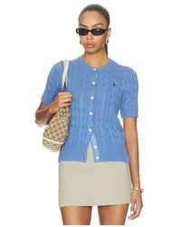 Polo Ralph Lauren - Short Sleeve Crew Neck Cardigan - Lyst