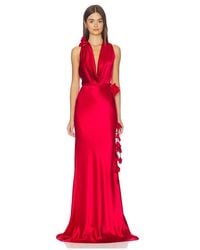 SAU LEE - Delphine Satin Gown - Lyst