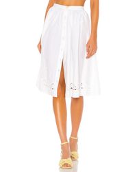 LPA Юбка Миди Orsina В Цвете Белый - White. Размер S (также В Xs).