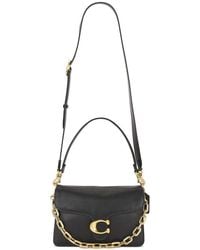 COACH - Handtasche Smooth Leather Chain Tabby - Lyst