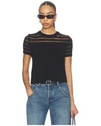 Rag & Bone - Britt Short Sleeve Crew - Lyst