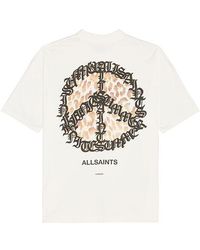 AllSaints - Incessant Crew Neck Tee - Lyst
