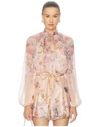 Zimmermann - Valiant Billow Blouse - Lyst