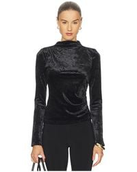 Rails - Joelle Velvet Top En Color Negro Talla (También En M, S, Xl, Xs) - Lyst