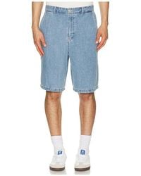DUNST - Linen Denim Shorts - Lyst