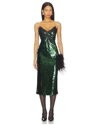 retroféte - Vestido Ellen En Color Verde Oscuro Talla (También En S, Xs, M, Xl) - Lyst