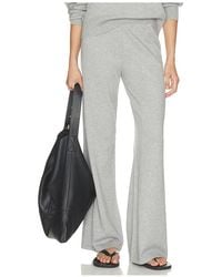 ÉTERNE - Pantalón De Descanso De Pernera Ancha De Algodón Y Cashmere En Color Gris Talla (También En Xs/S, M/L) - Lyst