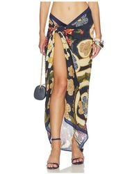Agua Bendita - Sarong Marine Fiore - Lyst