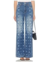 Veronica Beard - Taylor High Rise Wide Leg Jeans - Lyst