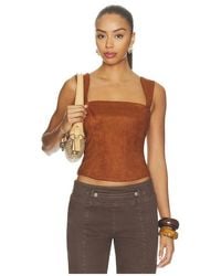 Amanda Uprichard - X Revolve Ceronne Suede Top - Lyst