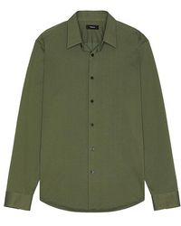 Theory - Camisa De Manga Larga Sylvain En Color Verde Talla (También En M, S, Xl/1X, Xxl/2X) - Lyst