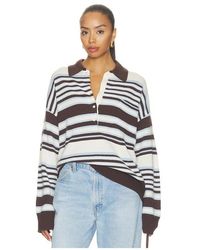 GOOD AMERICAN - The Oversized Rugby Sweater - Lyst