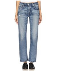 Moussy - Slim-Hose Mit Geradem Bein Linden - Lyst