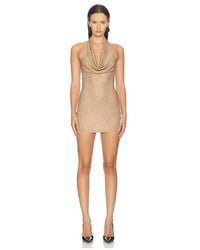 HAELO - Rhinestone Halter Mini Dress - Lyst