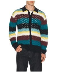 Scotch & Soda - Open Structure Knitted Cardigan - Lyst