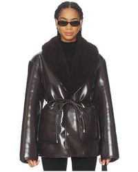 L'academie - 'Academie Neriah Reversible Faux Leather Jacket - Lyst