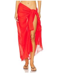 Seafolly - Textured Cotton Beach Wrap - Lyst