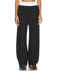 Alexander Wang - Wide Leg Sweatpant With Exposed Brief - Lyst
