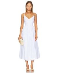 Nicholas - Vestido Midi Con Cintura Princesa Becker En Color Blanco Talla (También En 2, 4, 6, 10, 12, 8) - Lyst