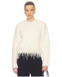 MAJORELLE - Kaelen Feather Sweater - Lyst