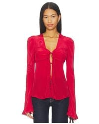 Free People - Bali Ariel Top En Color Rojo Talla (También En M, S, Xl, Xs) - Lyst