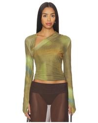 Madison The Label - Laury Mesh Top - Lyst