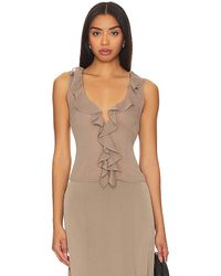 Lioness - Rose Ruffle Top - Lyst