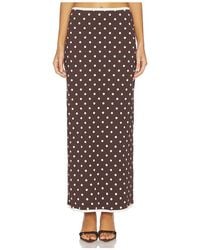 ROWEN ROSE - Polka Dots Long Skirt - Lyst