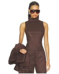Elodie the Label - Etienne Faux Suede Top - Lyst