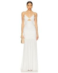 retroféte - Vestido Malla Bristol En Color Blanco Talla En - Lyst