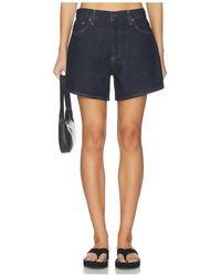 Agolde - Leith Oversized Shorts En Color Azul Marino Talla (También En 24, 25, 26, 27, 28, 29, 30, 31, 32, 33, 34) - Lyst