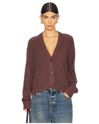 Autumn Cashmere - Cropped V Neck Cardigan With Pockets - Lyst