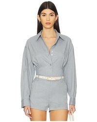 Gestuz - Camisa Paulia Melange En Color Slate, Talla (También En 40) - Lyst