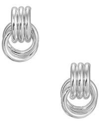 Heaven Mayhem - Pendientes Mini Knot En Metálico Talla En - Lyst