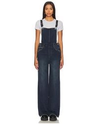 GRLFRND - Sadie Wide Leg Overalls - Lyst