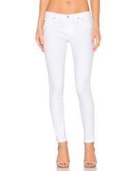 AG Jeans Leggings, knöchellang - Weiß